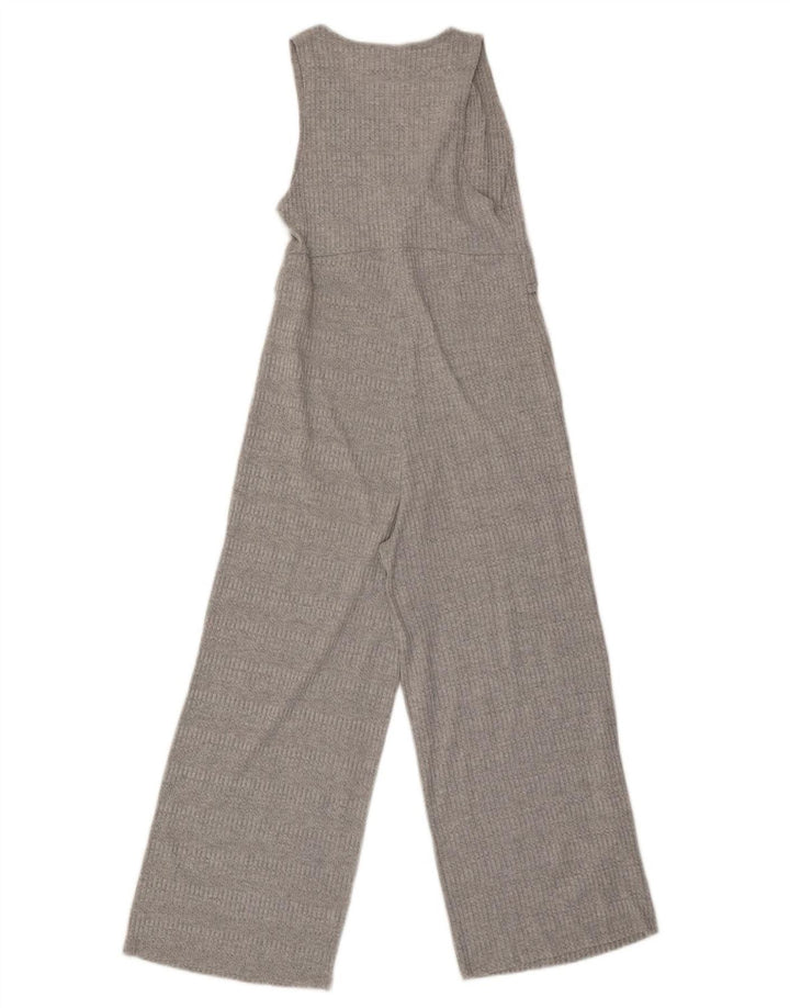 Tuta in maglia senza maniche da donna Zara UK 8 Small Poliestere a righe grigie