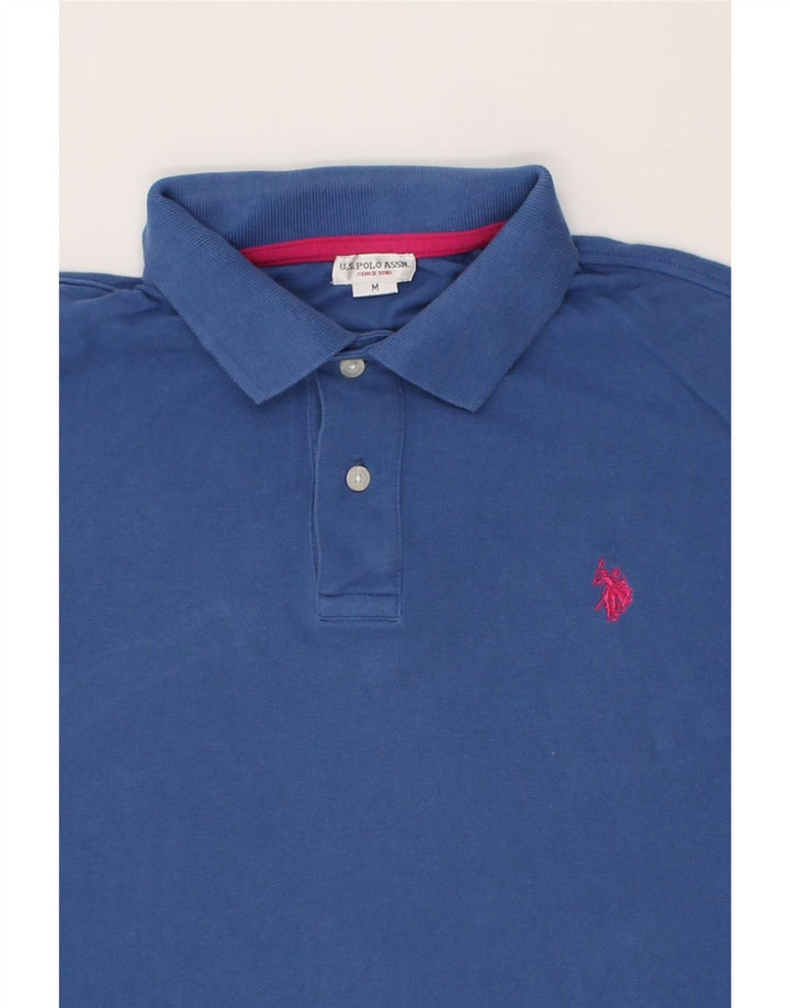 U.S. POLO ASSN. Mens Polo Shirt Medium Blue Cotton Vintage U.S. Polo Assn. and Second-Hand U.S. Polo Assn. from Messina Hembry 
