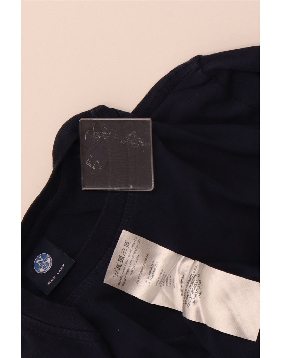 NORTH SAILS T-shirt grafica da uomo Top in cotone blu navy medio