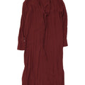 Abito lungo autografo da donna Marks & Spencer UK 10 piccolo bordeaux