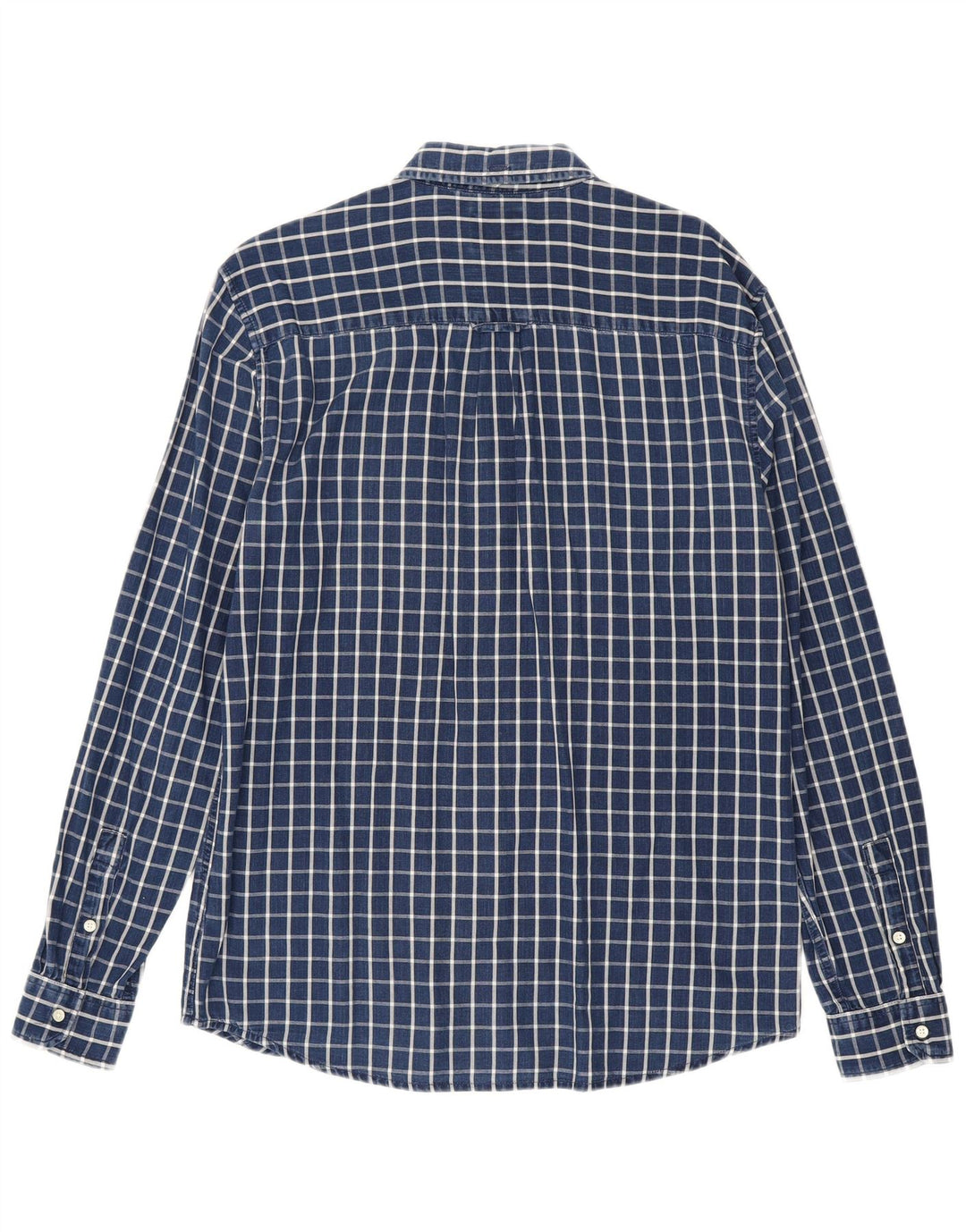 Camicia Wrangler da uomo vestibilità regolare in cotone a quadri blu navy medio