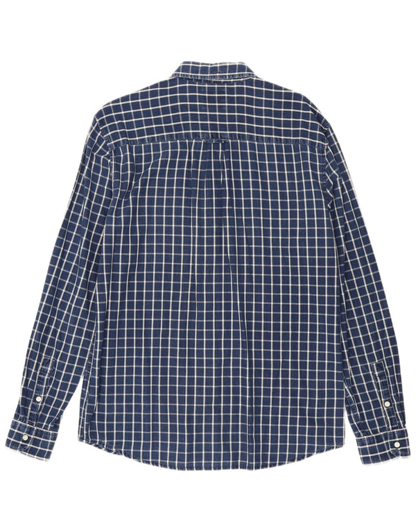 Camicia Wrangler da uomo vestibilità regolare in cotone a quadri blu navy medio