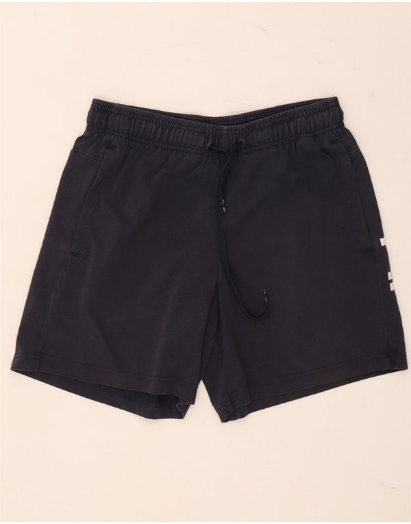 Pantaloncini sportivi Adidas da uomo con grafica media in cotone blu navy