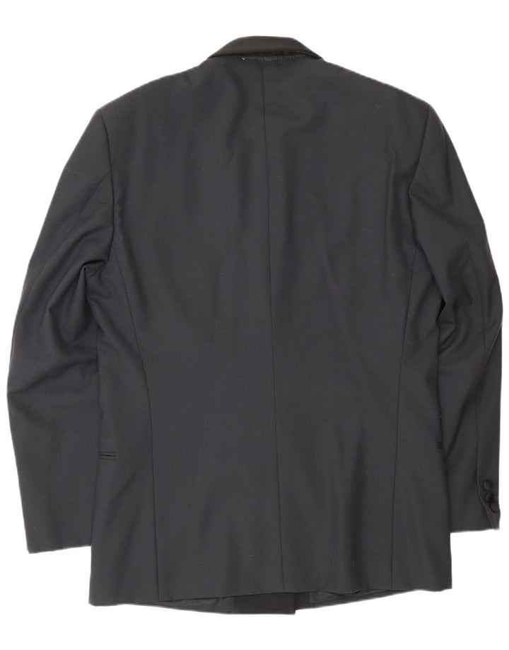 Giacca Blazer Doppiopetto Uomo Profilo IT 48 Media Nera Lana Vergine
