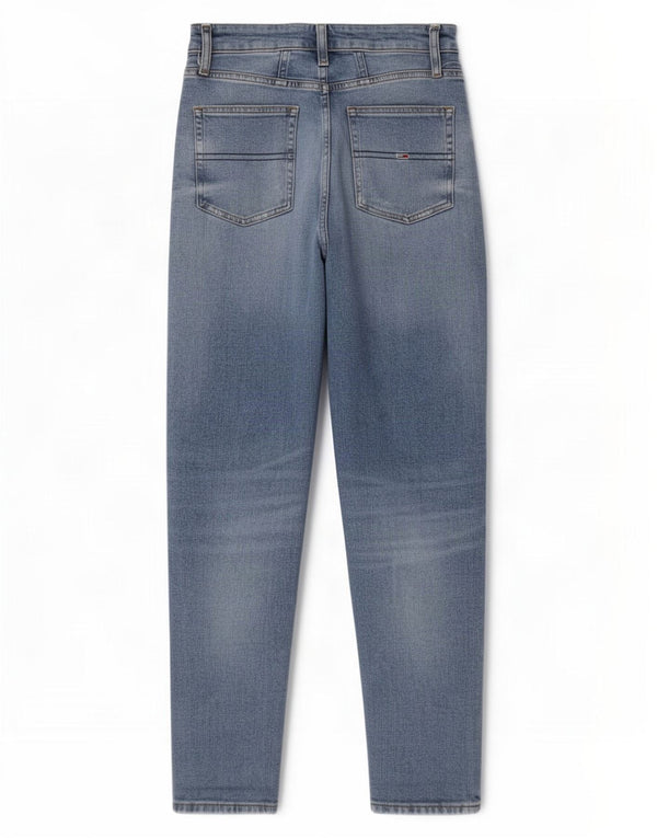 Tommy Hilfiger Donna Mom Jean Jeans affusolati effetto consumato W28 L29 Blu