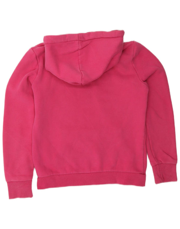 Maglione con cappuccio grafico da donna SUPERDRY UK 10 piccolo cotone rosa