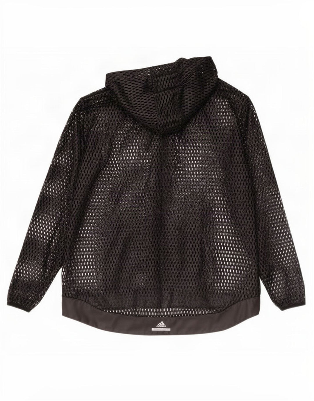 Giacca da ginnastica con cappuccio da donna Adidas UK 10 piccola nera