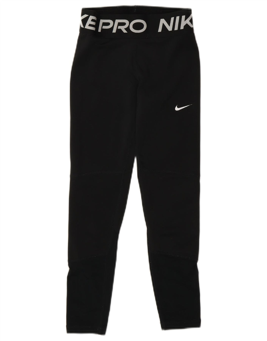 Leggings grafici Nike Dri Fit per ragazze 8-9 anni piccoli in poliestere nero