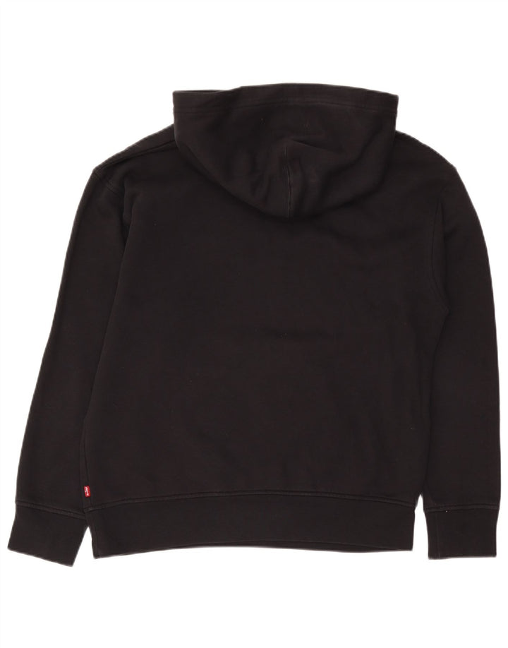 Maglione con cappuccio grafico da uomo Levi's piccolo in cotone nero