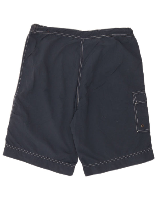 Pantaloncini da bagno grafici da uomo Champion XL in poliestere blu navy