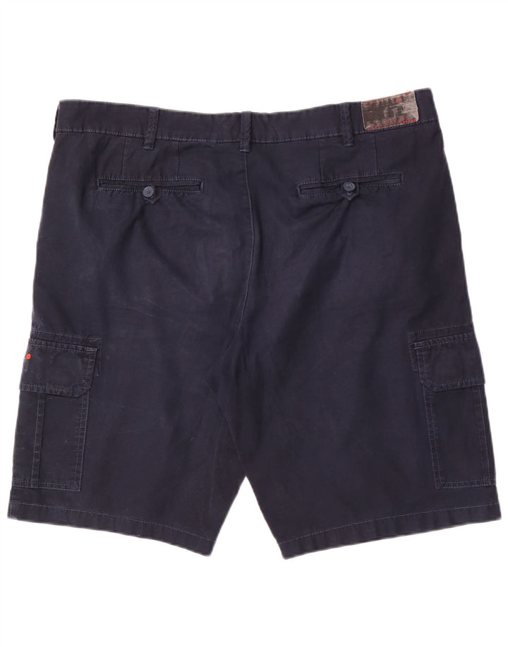 Pantaloncini cargo da uomo Mistral IT 54 2XL W38 Blu Navy Cotone