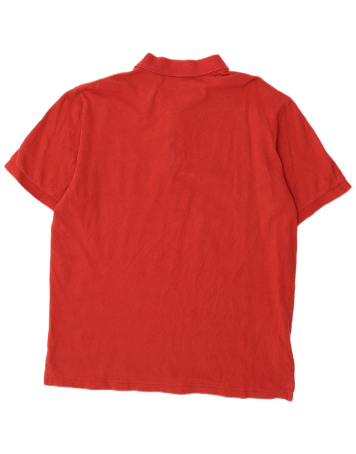 Polo da uomo Eddie Bauer grande in cotone rosso