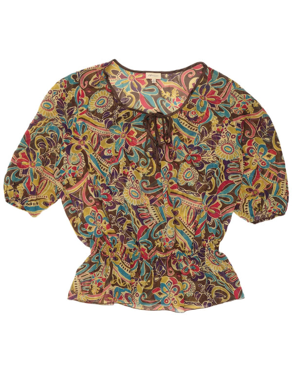 Top in camicetta trasparente da donna Marks & Spencer UK 22 3XL multicolore