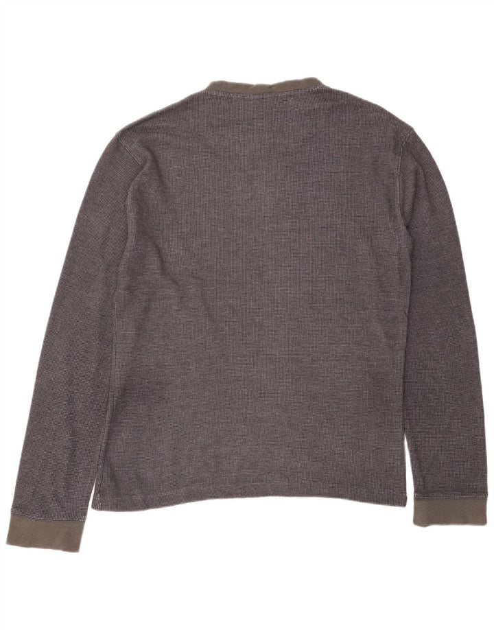Penguin Maglia da uomo a maniche lunghe grande grigia