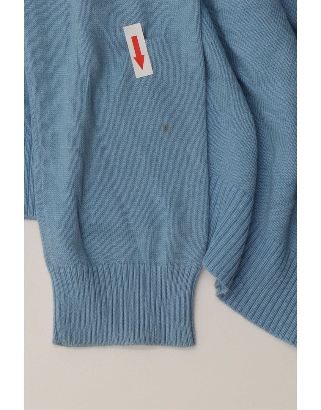 Maglione da donna con scollo a V Zara UK 12 Cotone blu medio