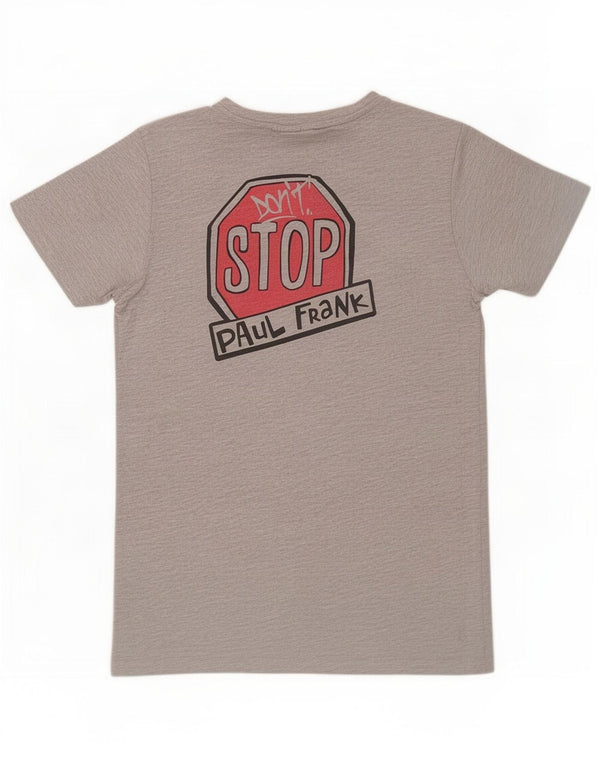 T-shirt grafica per ragazzi Paul Frank Top 12-13 anni in cotone grigio