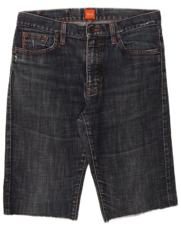 Pantaloncini di jeans da uomo Hugo Boss W30 Blu medio