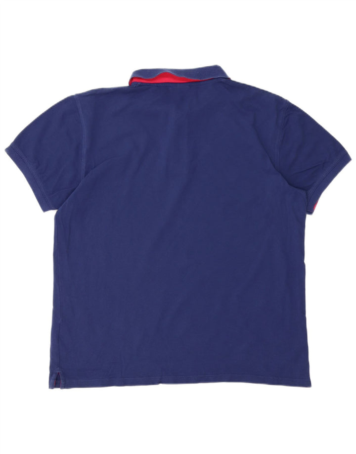 Polo da uomo Gant grande in cotone blu navy