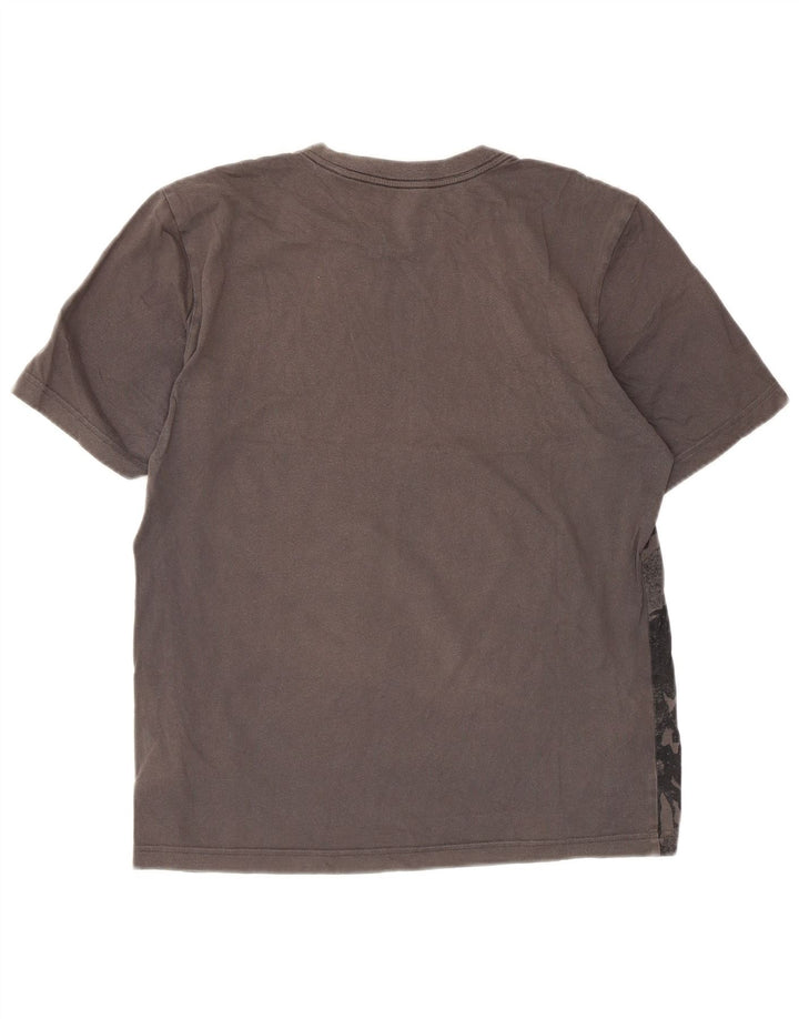 T-shirt Adidas da uomo con motivo astratto, piccola, in cotone grigio