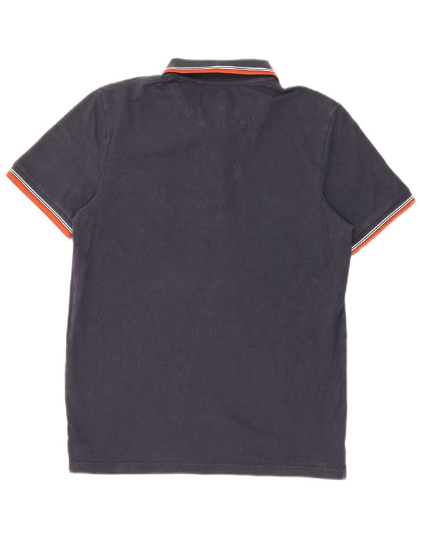 Polo da uomo Lyle & Scott piccola in cotone a righe blu navy
