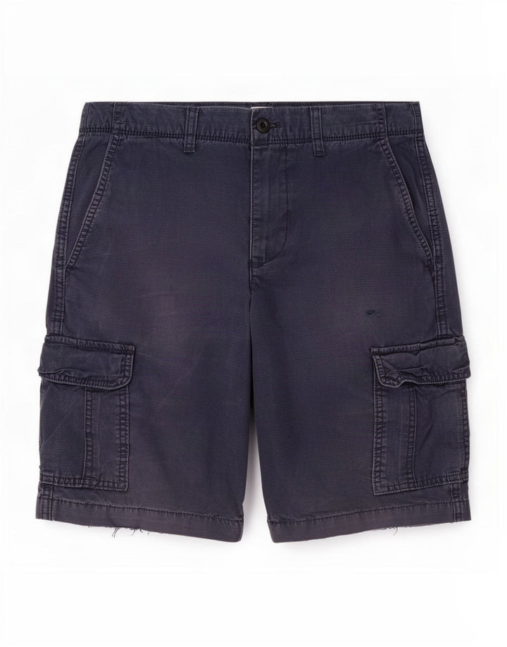 Pantaloncini cargo da uomo Gap W28 cotone a righe blu navy medio
