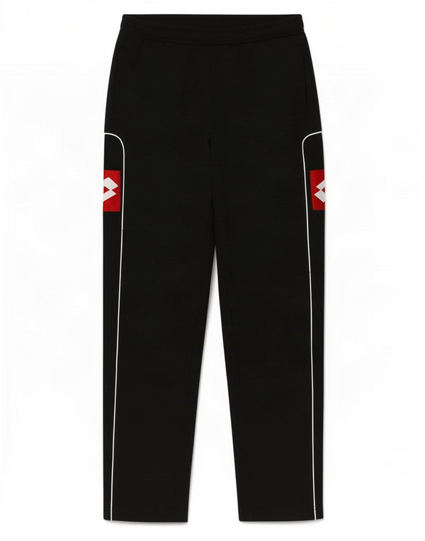 Pantaloni da tuta con grafica da uomo Lotto Poliestere color block medio nero