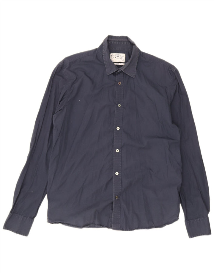 Camicia Levi's da uomo dalla vestibilità classica in cotone blu navy medio