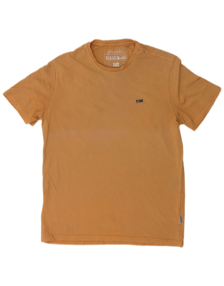 T-shirt da uomo Napapijri Top grande in cotone beige
