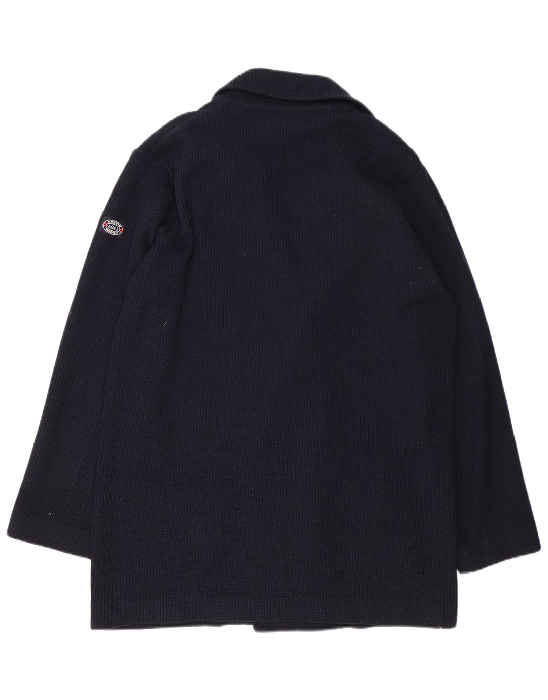 Giacca blazer in maglia doppiopetto da uomo blu scuro IT 52 grande blu navy