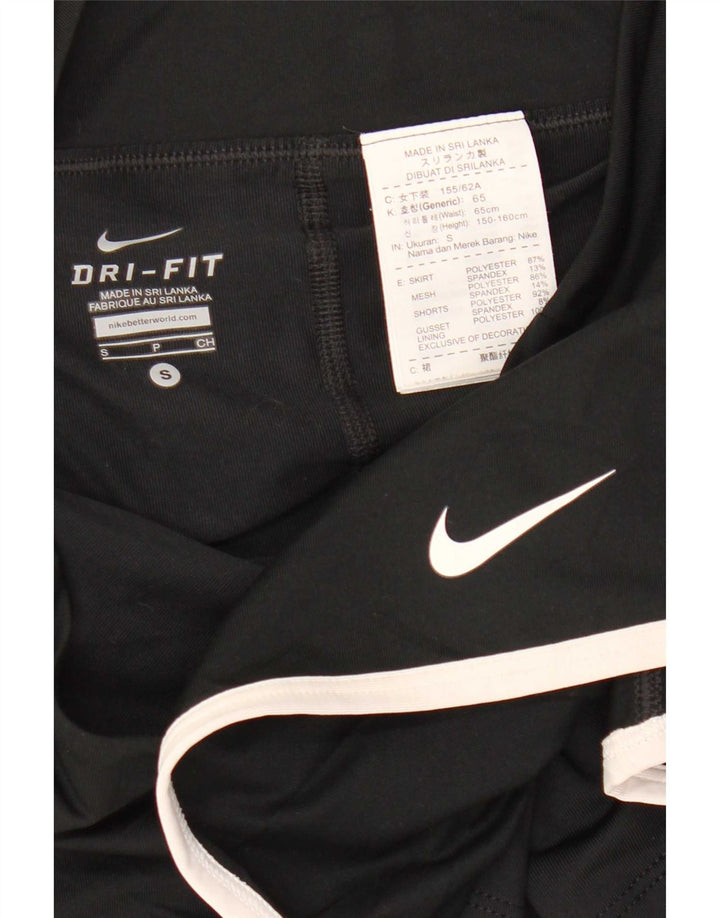 Gonna Nike Dri Fit da donna UK 10 piccola in poliestere nero