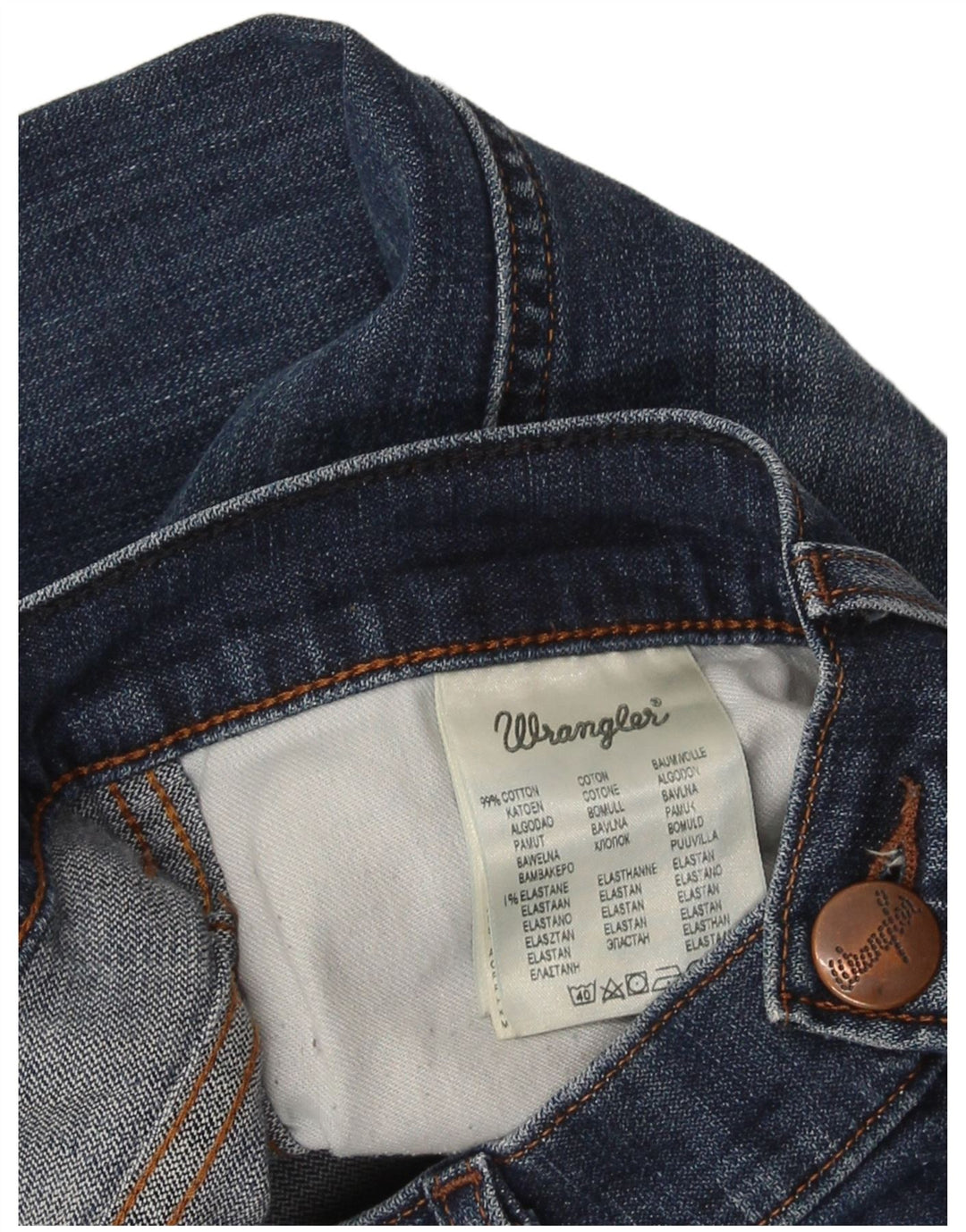 Jeans Wrangler Uomo Bryson Slim W33 L28 Cotone Blu Navy