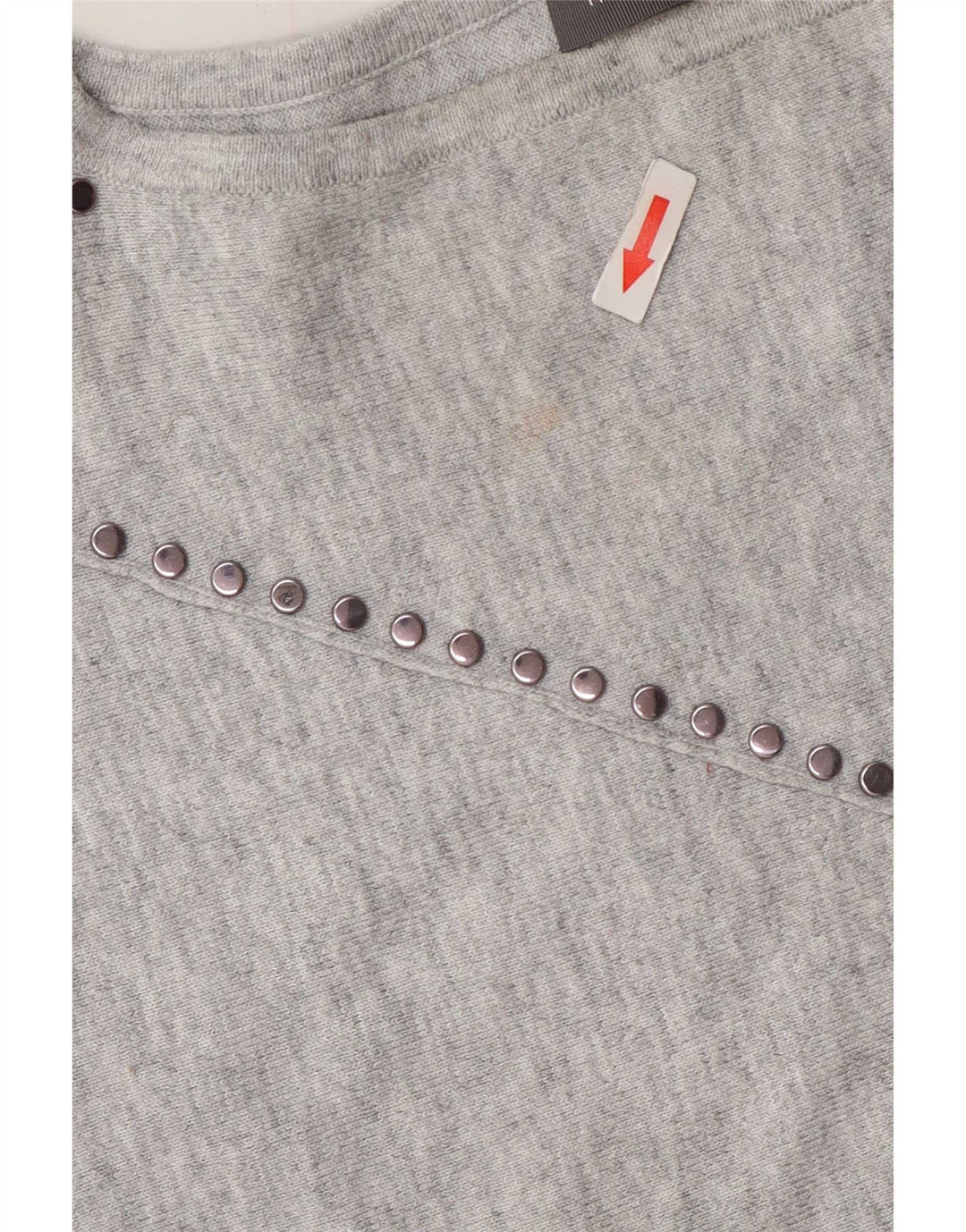 MINT VELVET Camicetta oversize da donna Top UK 6 XS Poliestere chiazzato grigio