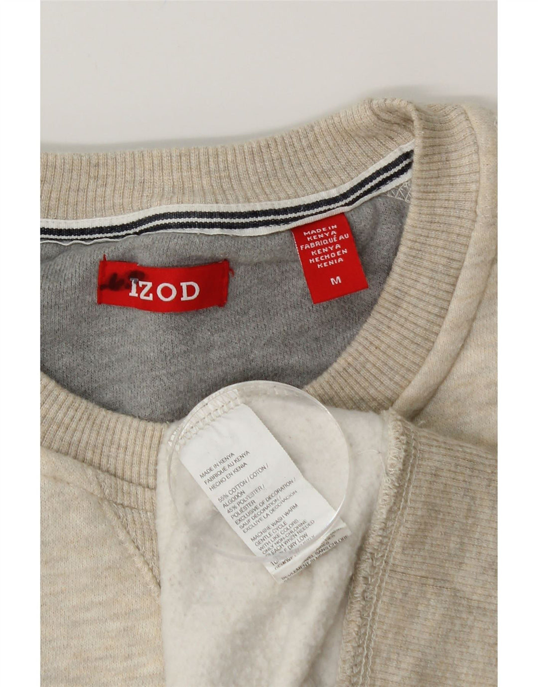Felpa da uomo IZOD in cotone beige medio