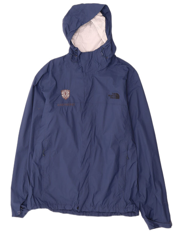 Giacca antipioggia da uomo con cappuccio The North Face UK 38 nylon blu navy medio