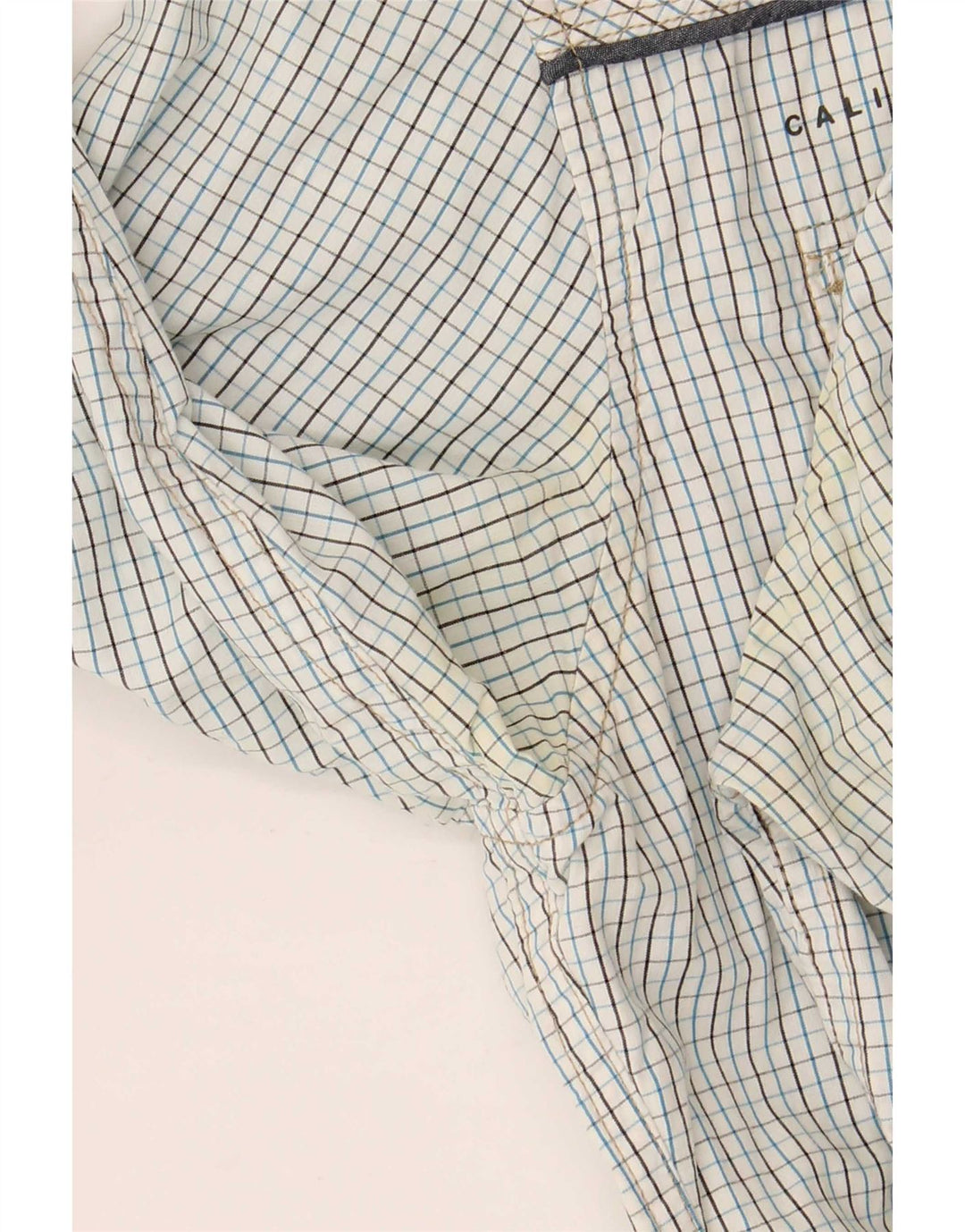 Camicia slim fit grafica da uomo O'Neill in cotone a quadri blu medio