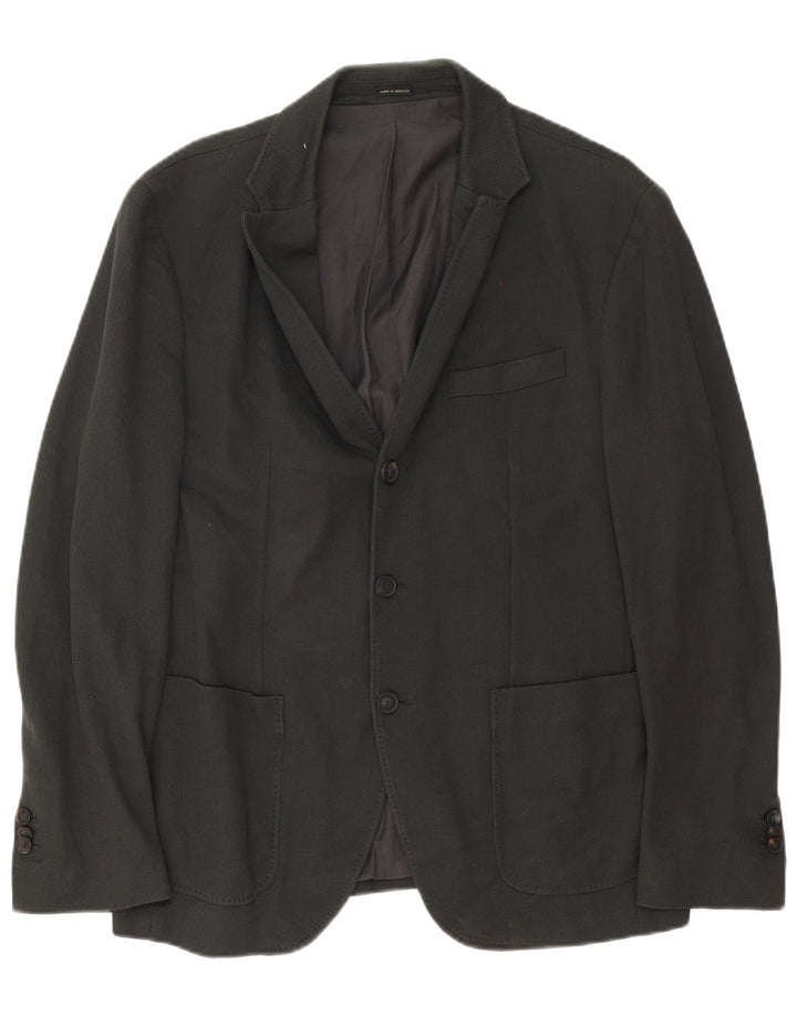 MASSIMO DUTTI Giacca Blazer da Uomo a 3 Bottoni IT 50 Cotone Grigio Medio