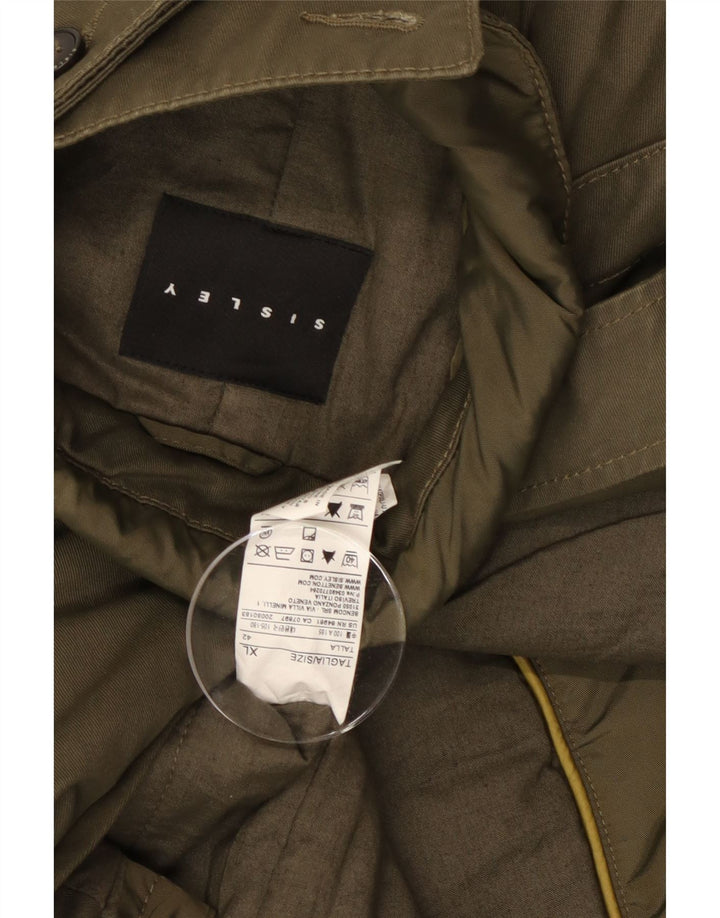 Giacca militare da uomo Sisley UK 42 XL Poliestere kaki