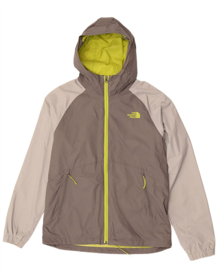 Giacca antipioggia da uomo con cappuccio The North Face UK 38 Nylon color block grigio medio