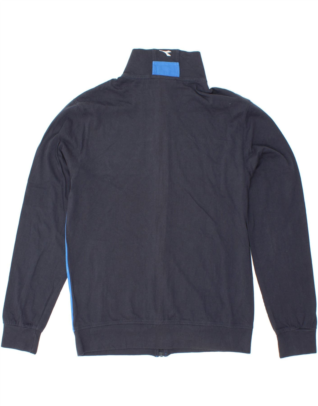 DIADORA Womens Tracksuit Top Jacket UK 10 Small Navy Blue Colourblock Vintage Diadora and Second-Hand Diadora from Messina Hembry 