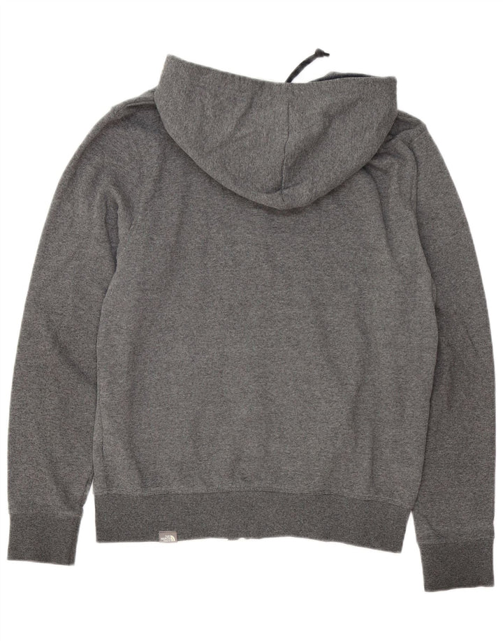 Maglione con cappuccio e zip da uomo The North Face piccolo in cotone grigio