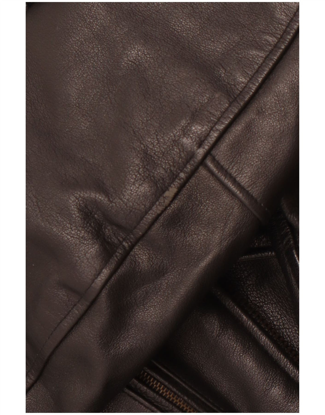 Giacca da motociclista in pelle da uomo VINTAGE UK 36 piccola nera