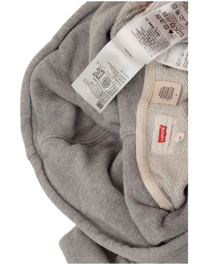 Maglione con cappuccio grafico da donna LEVI'S UK 14 Cotone grigio medio