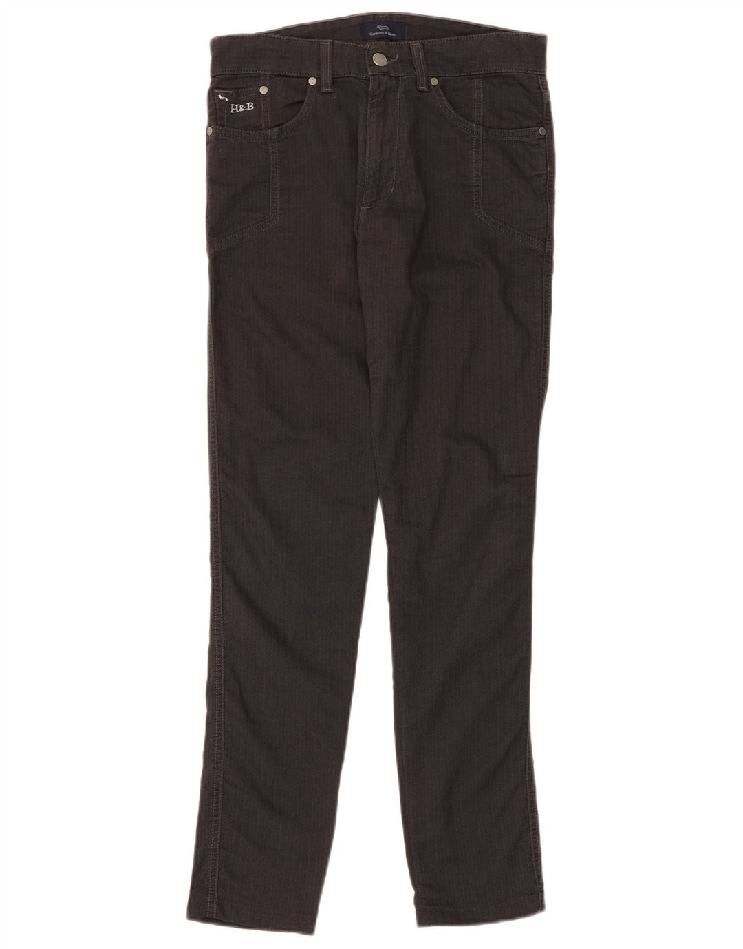 Pantaloni casual da uomo Harmont & Blaine IT 46 Small W30 L32 Grigio a spina di pesce