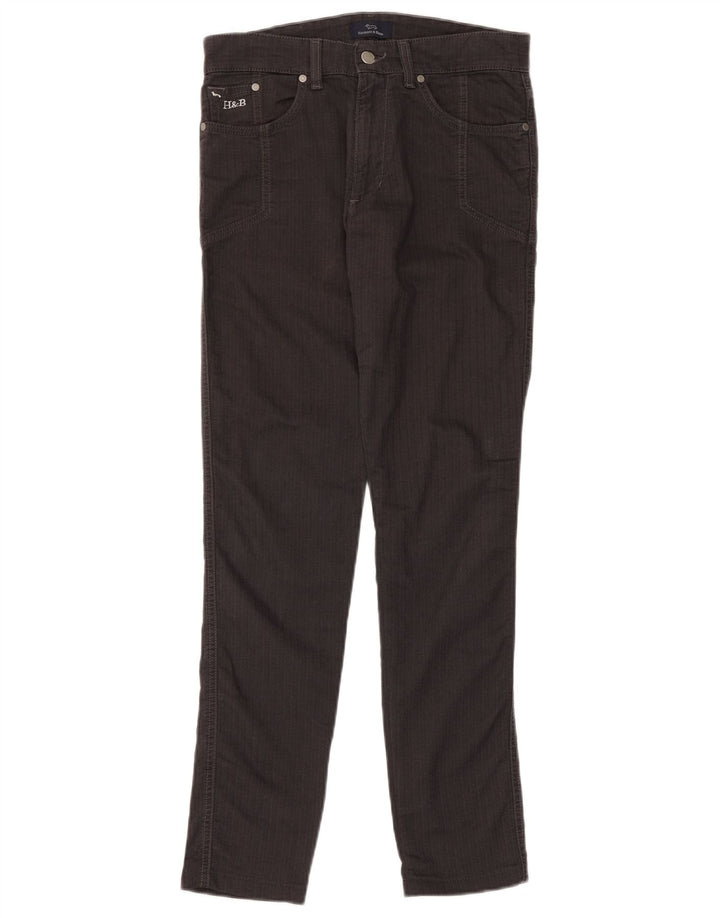 Pantaloni casual da uomo Harmont & Blaine IT 46 Small W30 L32 Grigio a spina di pesce