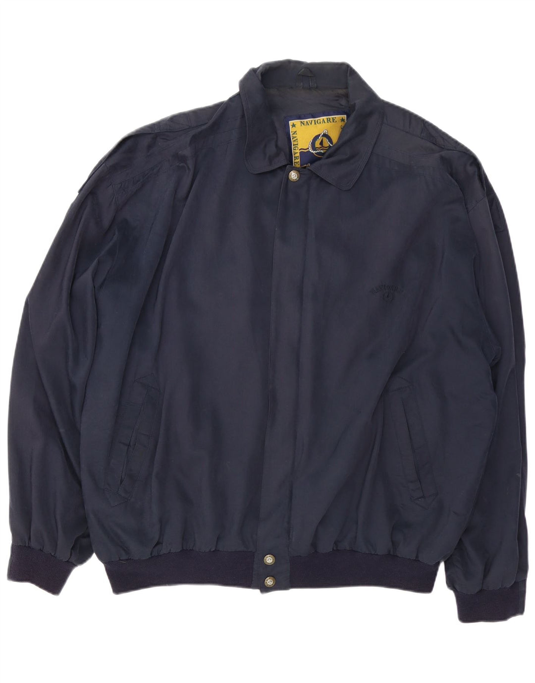 Giubbotto bomber da uomo NAVIGARE UK 46 3XL viscosa blu navy