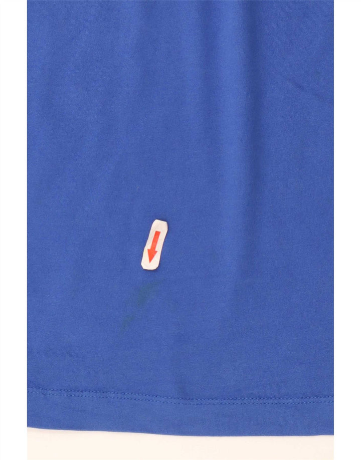 T-shirt Nike Dri Fit da uomo in cotone blu medio