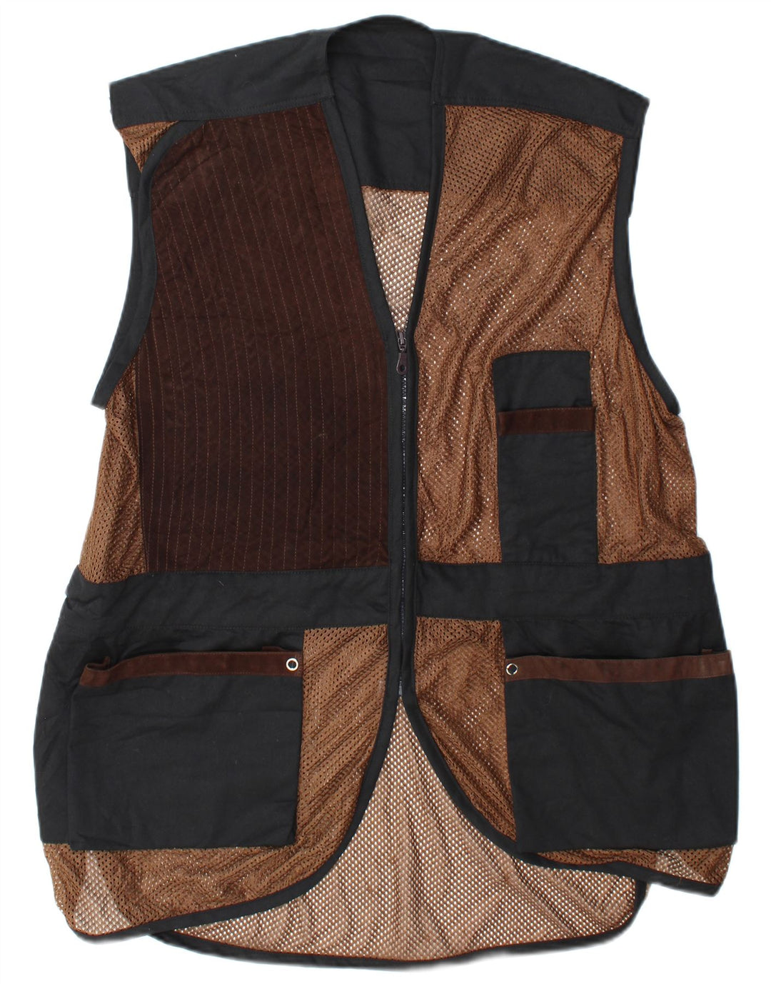 Gilet vintage da uomo, grande patchwork multicolore