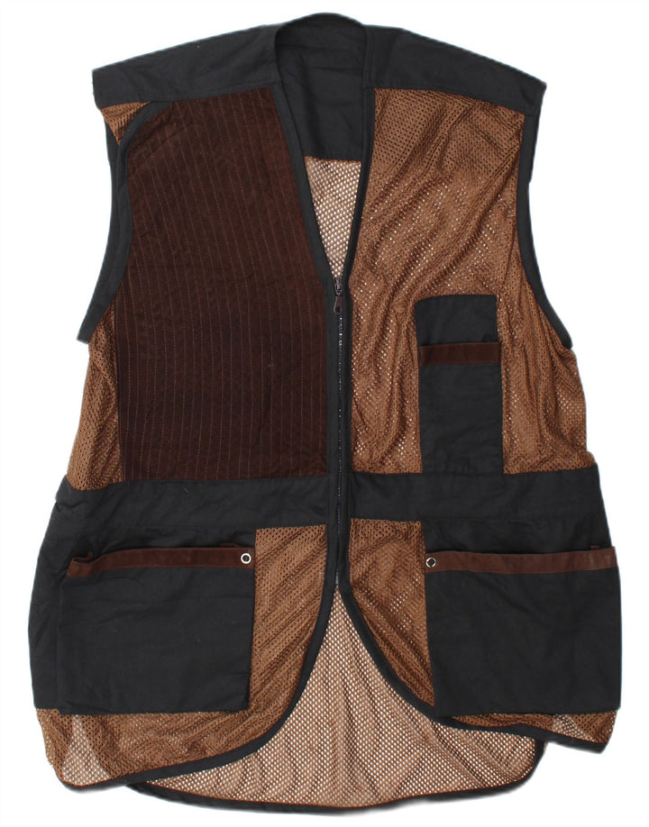 Gilet vintage da uomo, grande patchwork multicolore
