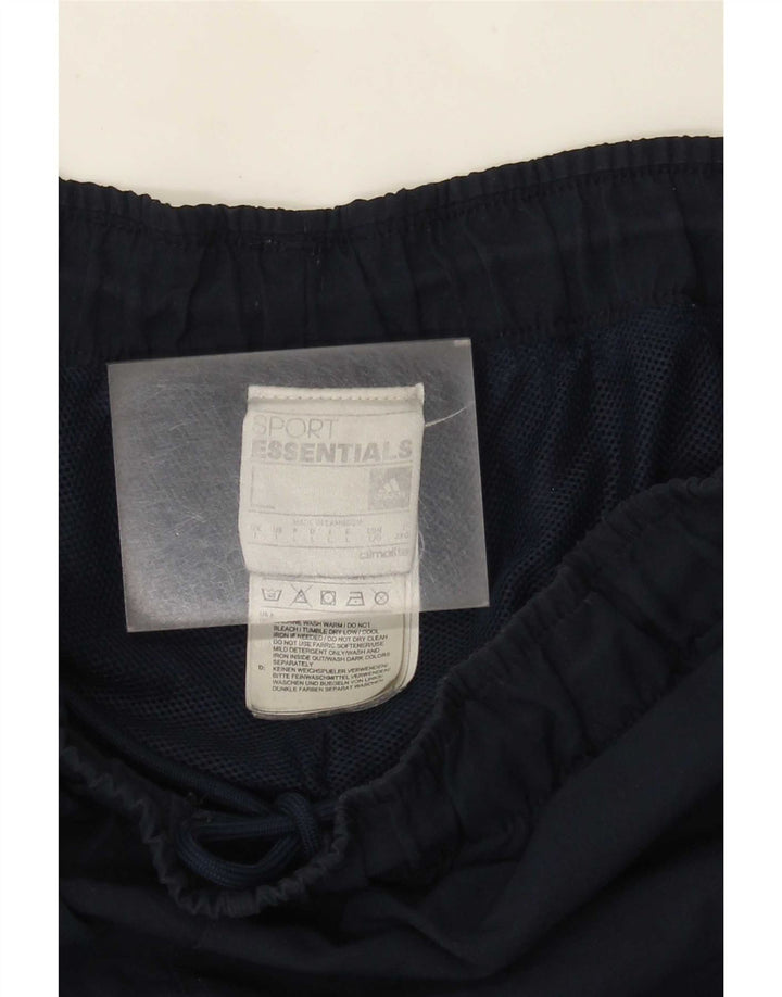 Pantaloncini sportivi Adidas Climalite da uomo di grandi dimensioni in poliestere blu navy