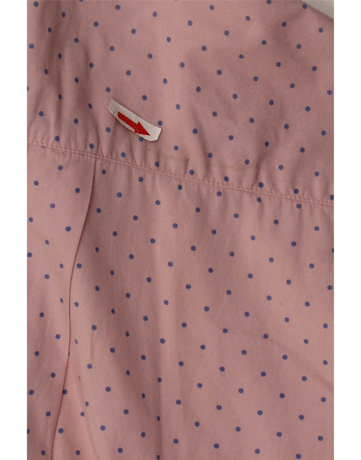 Camicia Uomo Replay Cotone Maculato Rosa Medio